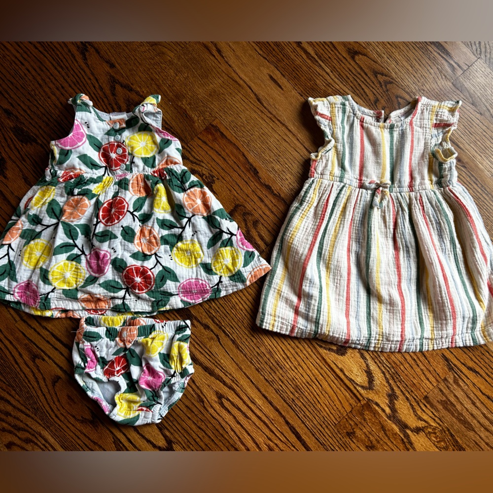 Two Hanna Andersson dresses 2t/18-24mo